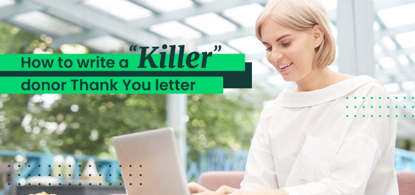 How to write a Killer donor Thank You letter Banner